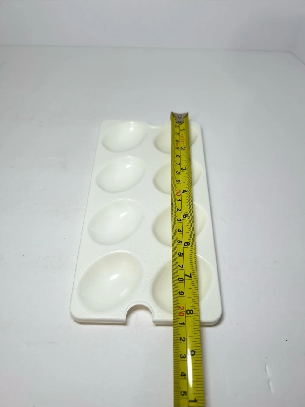 Tupperware 665-5 Deviled Egg Tray Keeper Inserts Holds 8 Eggs Replacement White